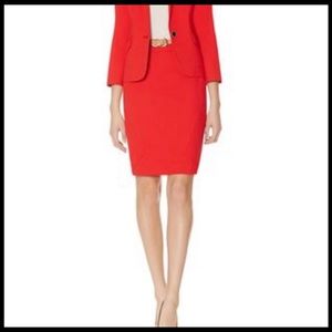 NEW!  The Limited Red Textured Skirt NWOT